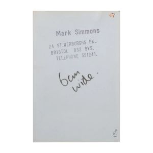 Mark Simmons: Kathy Acker