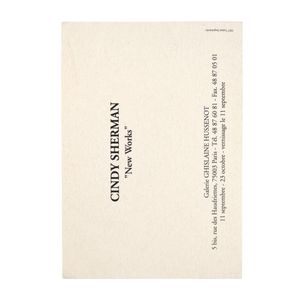 Cindy Sherman: New Works