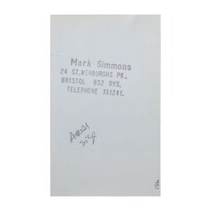 Mark Simmons: Kathy Acker