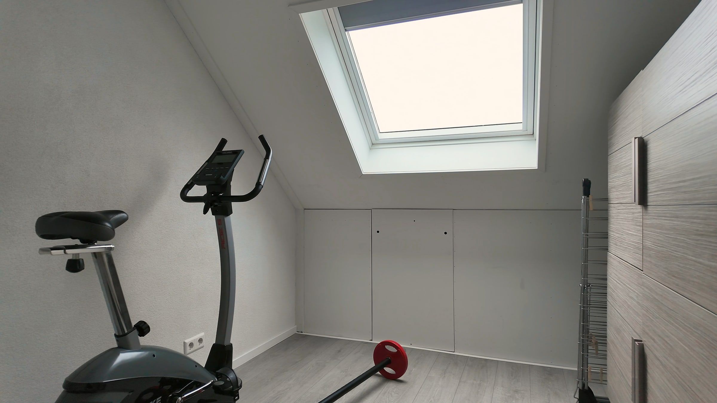 Upstairs room with skylight