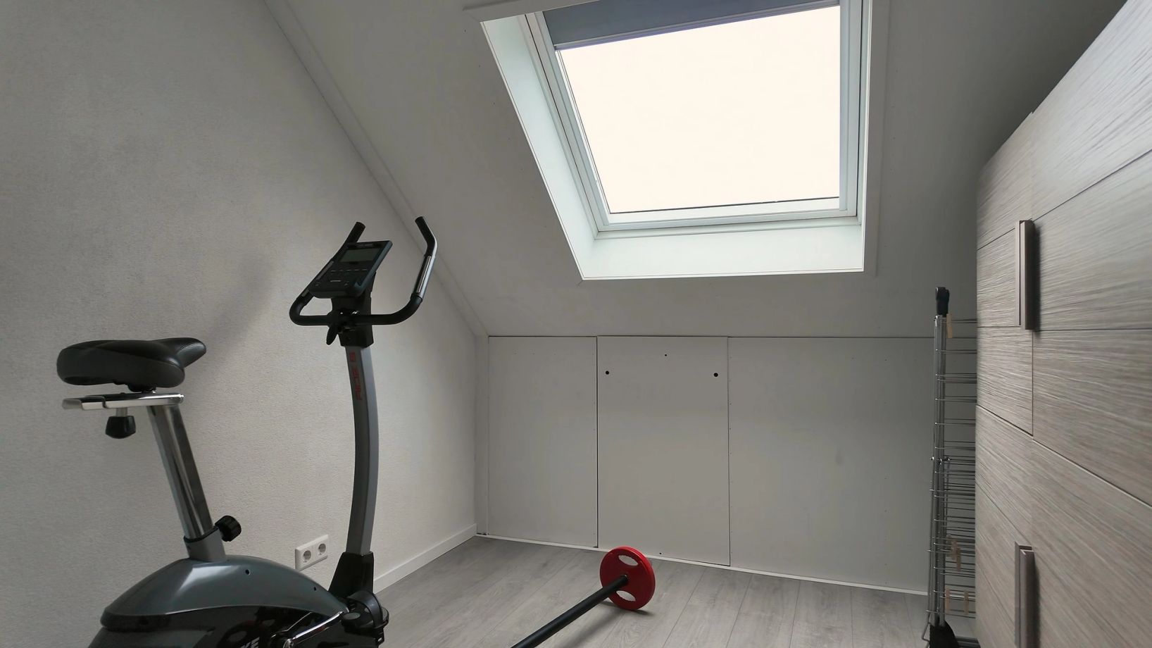 Upstairs room with skylight