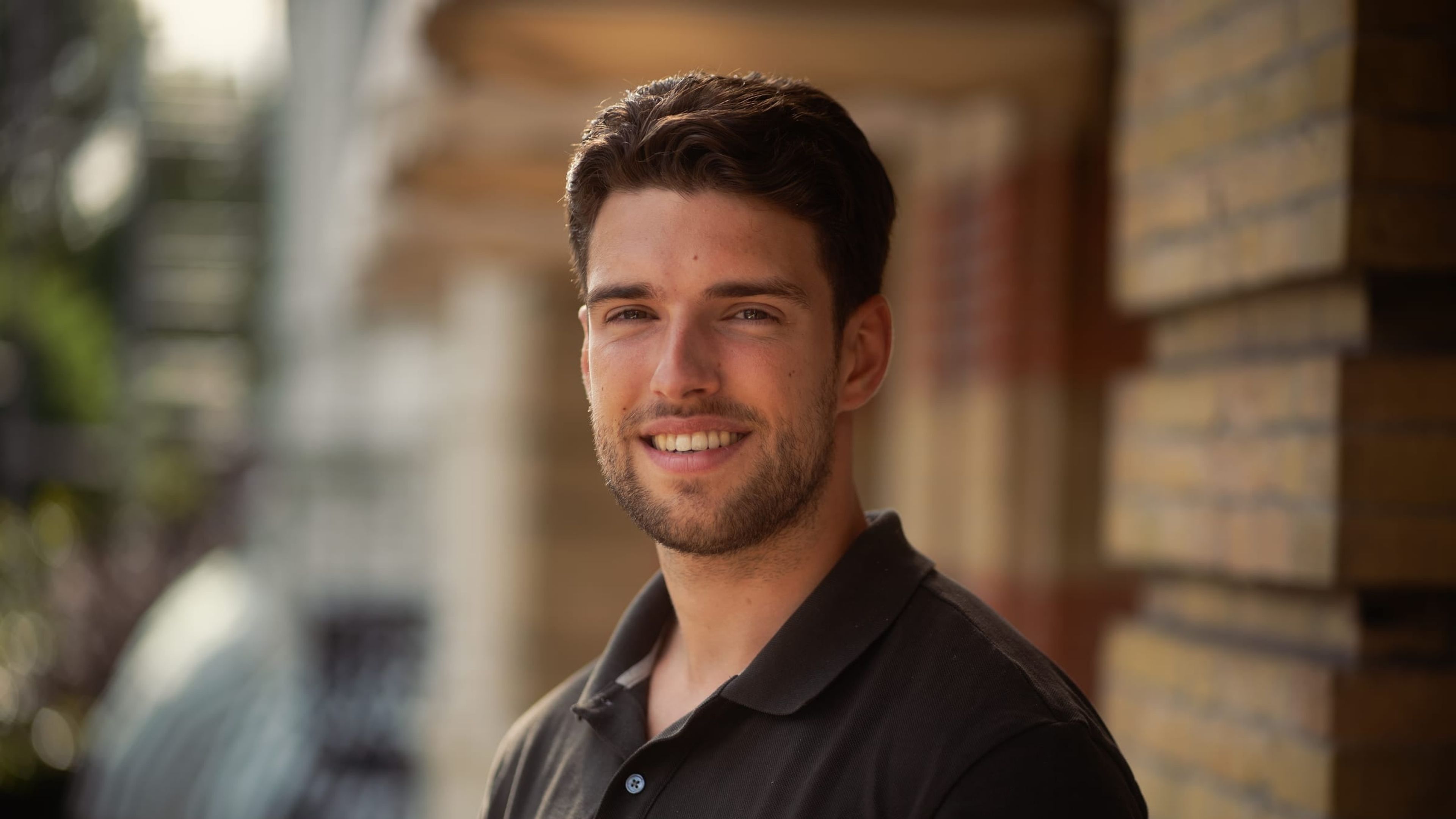Personal branding portrait in natural light on location