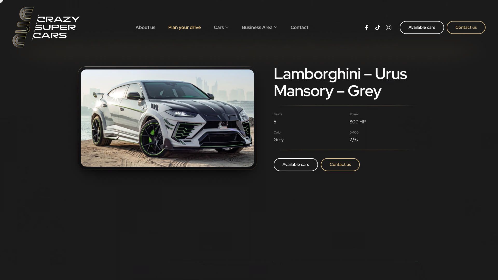 Detailpagina Lamborghini Urus Mansory
