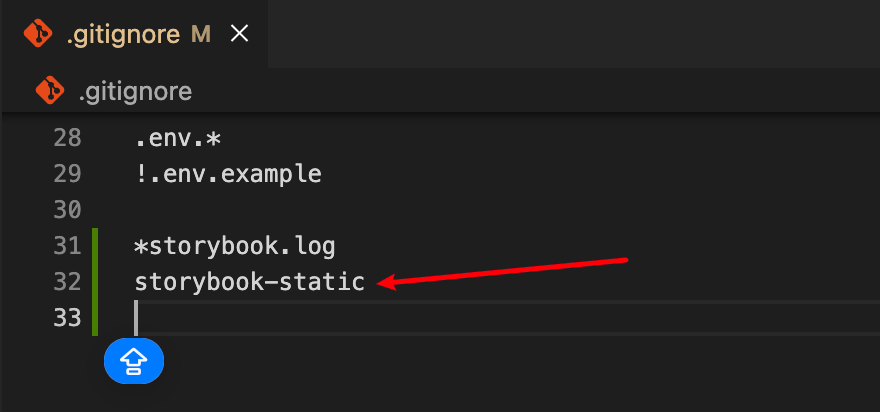 Add `storybook-static` in the `gitignore`