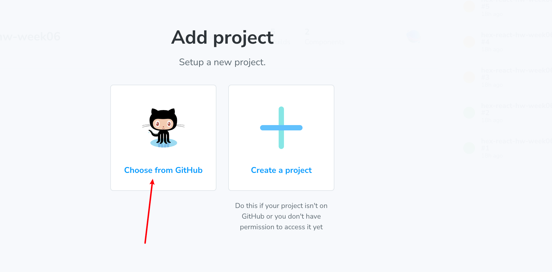 Login Chromatic with your github account