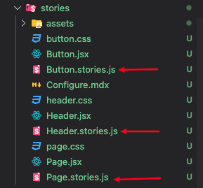 storybook folder structure