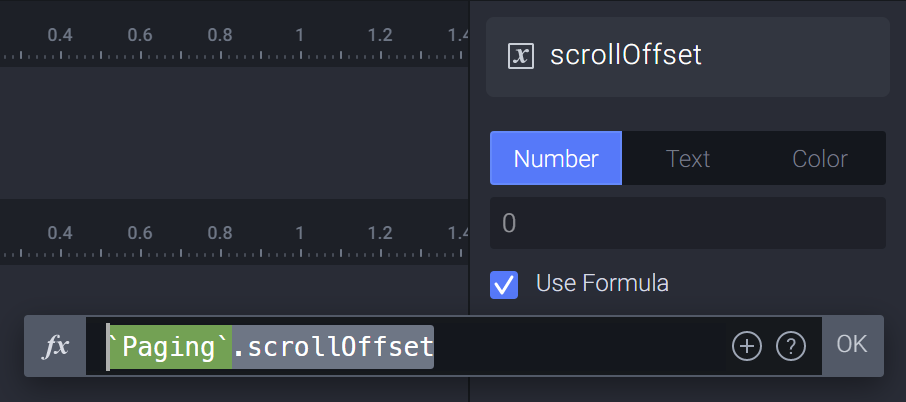 Use formula in a variable