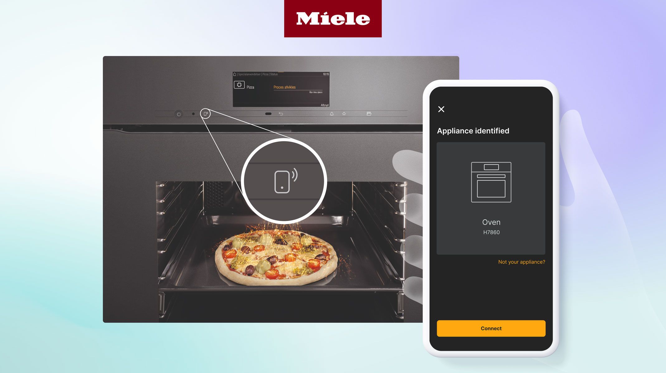 Miele oven application created with ProtoPie