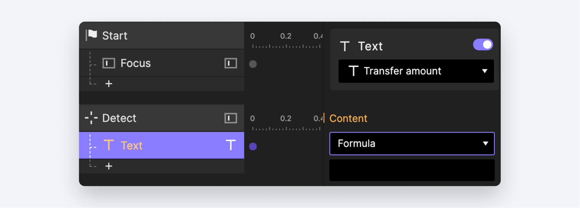 Add a Text Response under the Detect Trigger