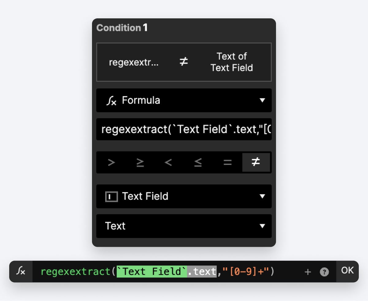 condition data type