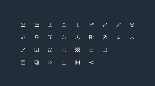 ProtoPie gestural icon set