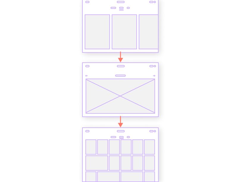 low fidelity website wireframe