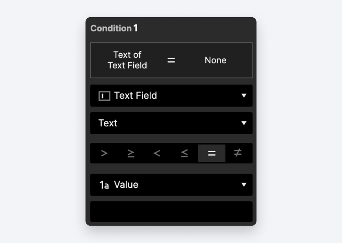 condition to verify required field