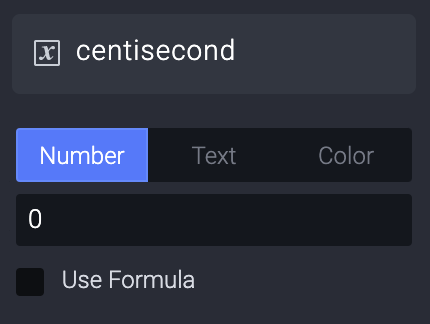 Create a new variable and call it centisecond