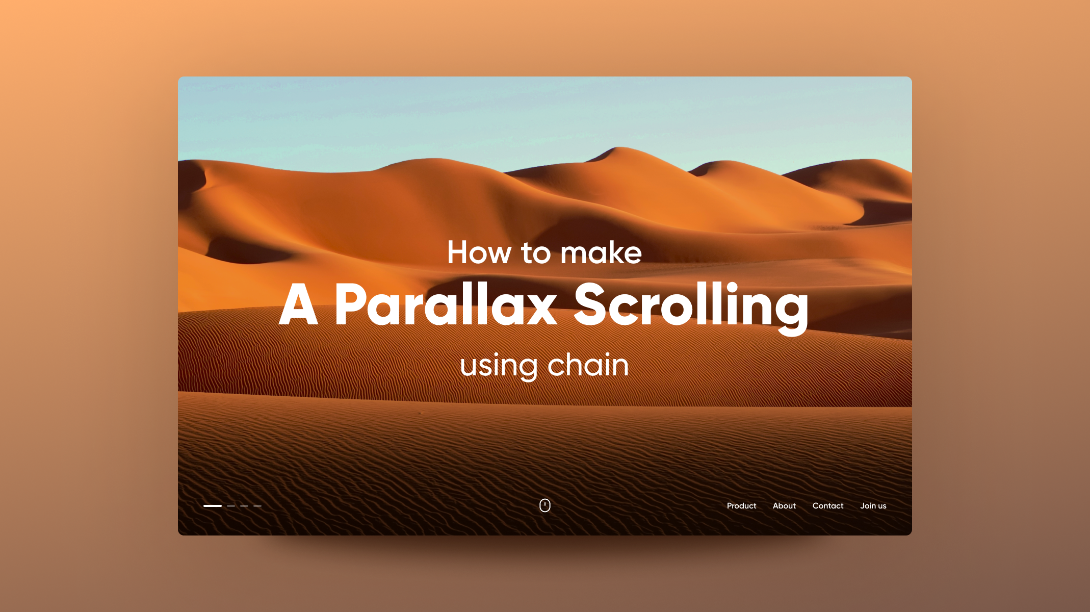 Design a Subtle Parallax Scrolling Effect
