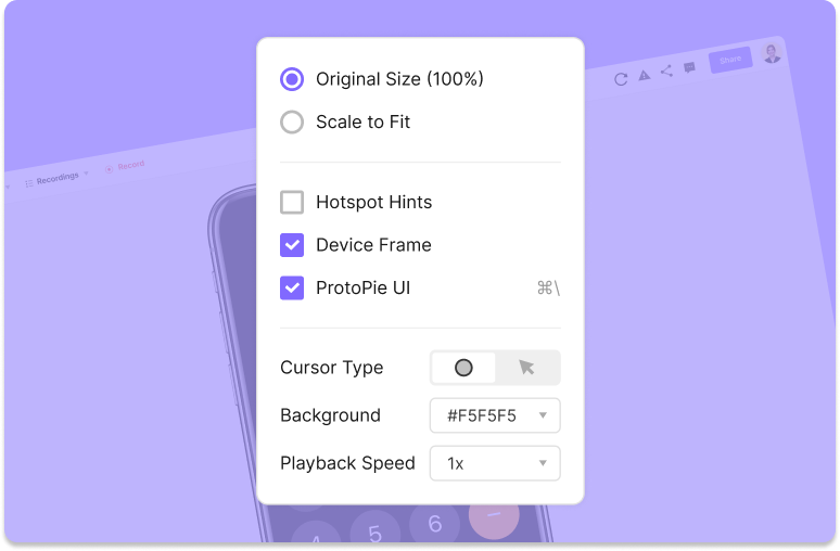 choose how to display a prototype for user testing