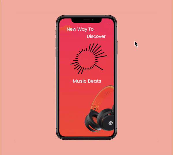 Music Beats App Interactions Demo