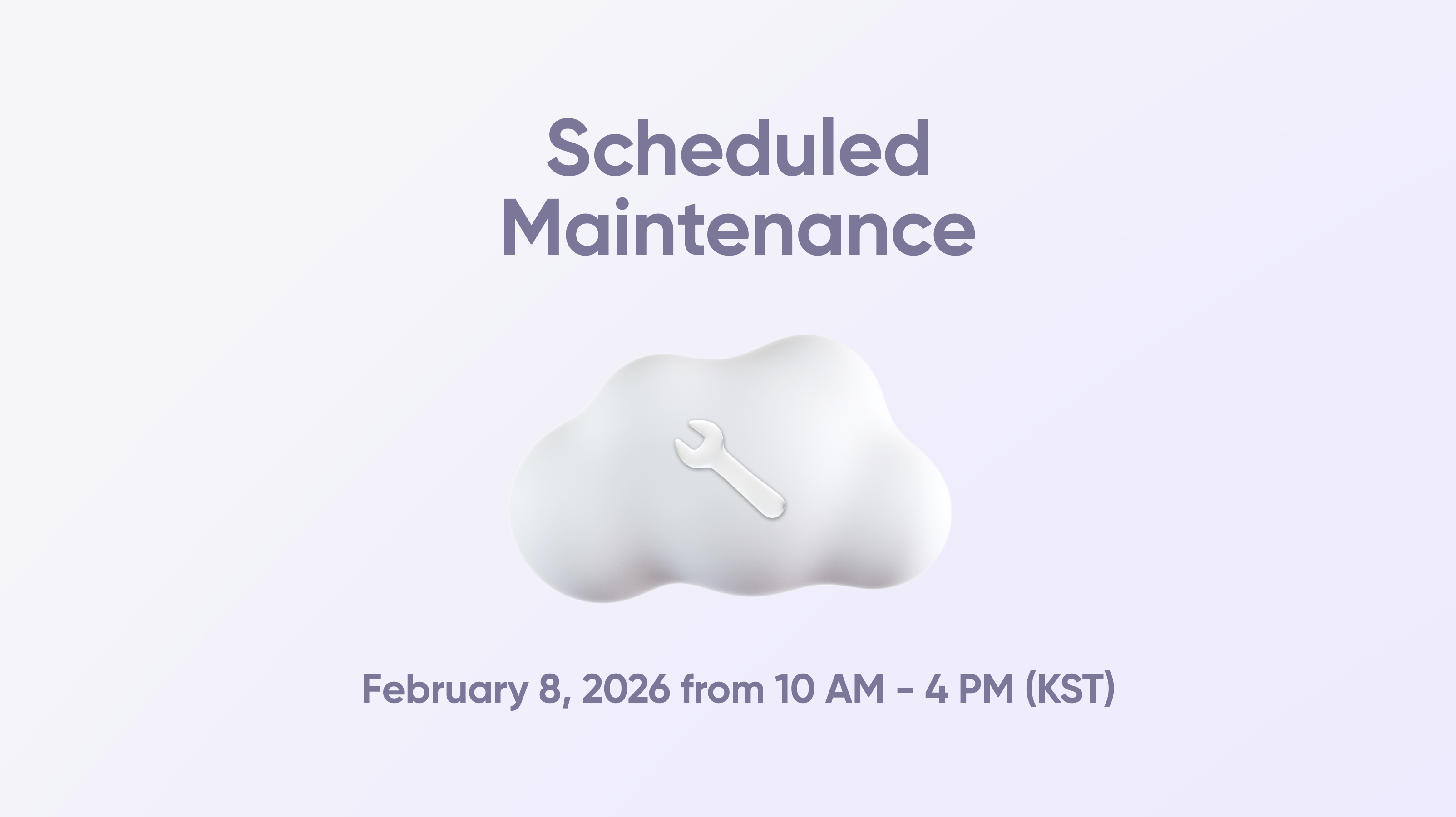 Scheduled maintenance illustration