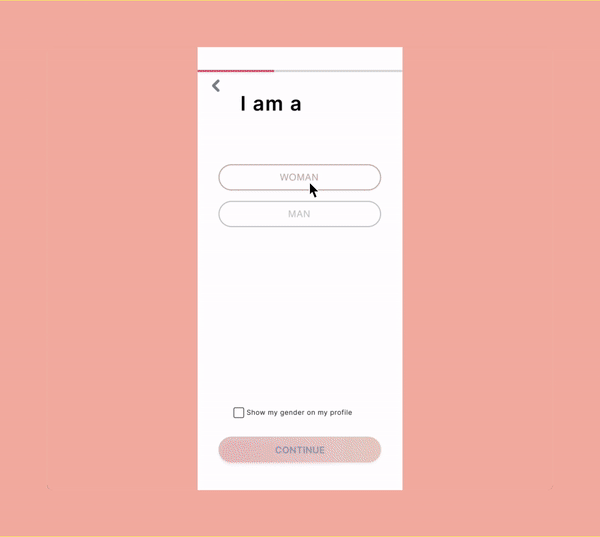 Tinder App Interactions Demo