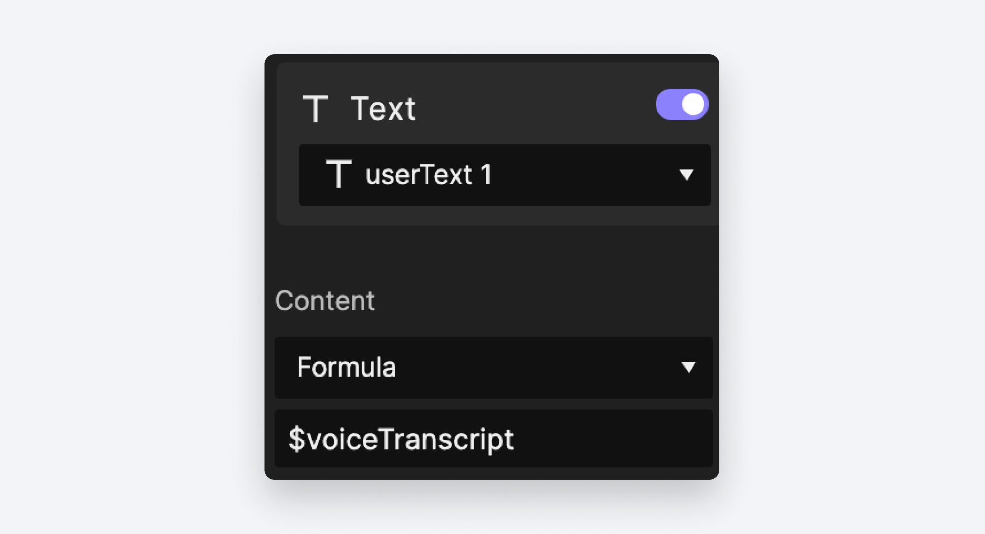 voicetranscript function