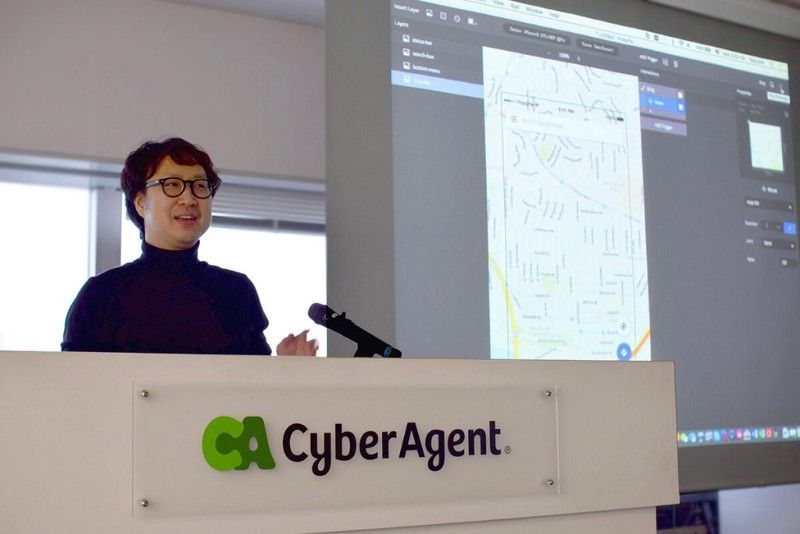 Tony Kim speaking about ProtoPie at CyberAgent Japan