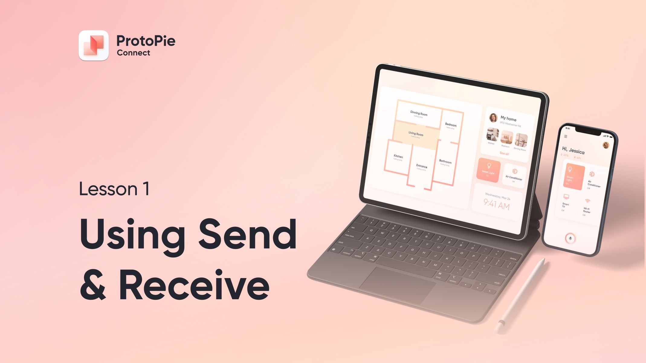 Intro to ProtoPie Connect 1 of 7: Use Send and Receive to Make Multiple Pies Talk in Studio