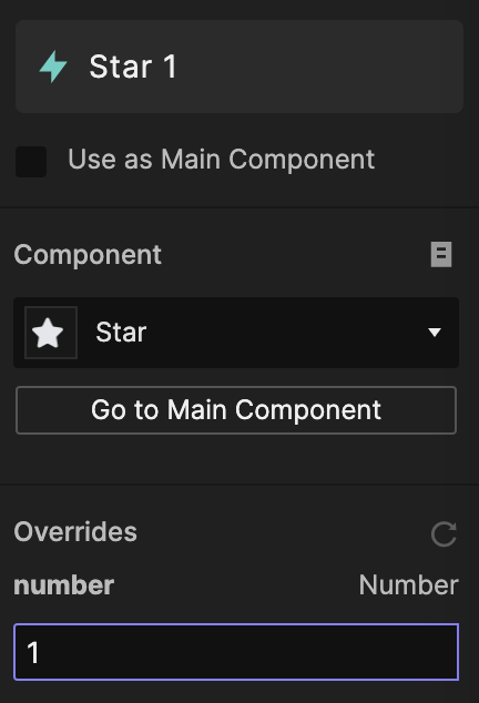 Change the individual Star child instance numbers from (1 to 5)