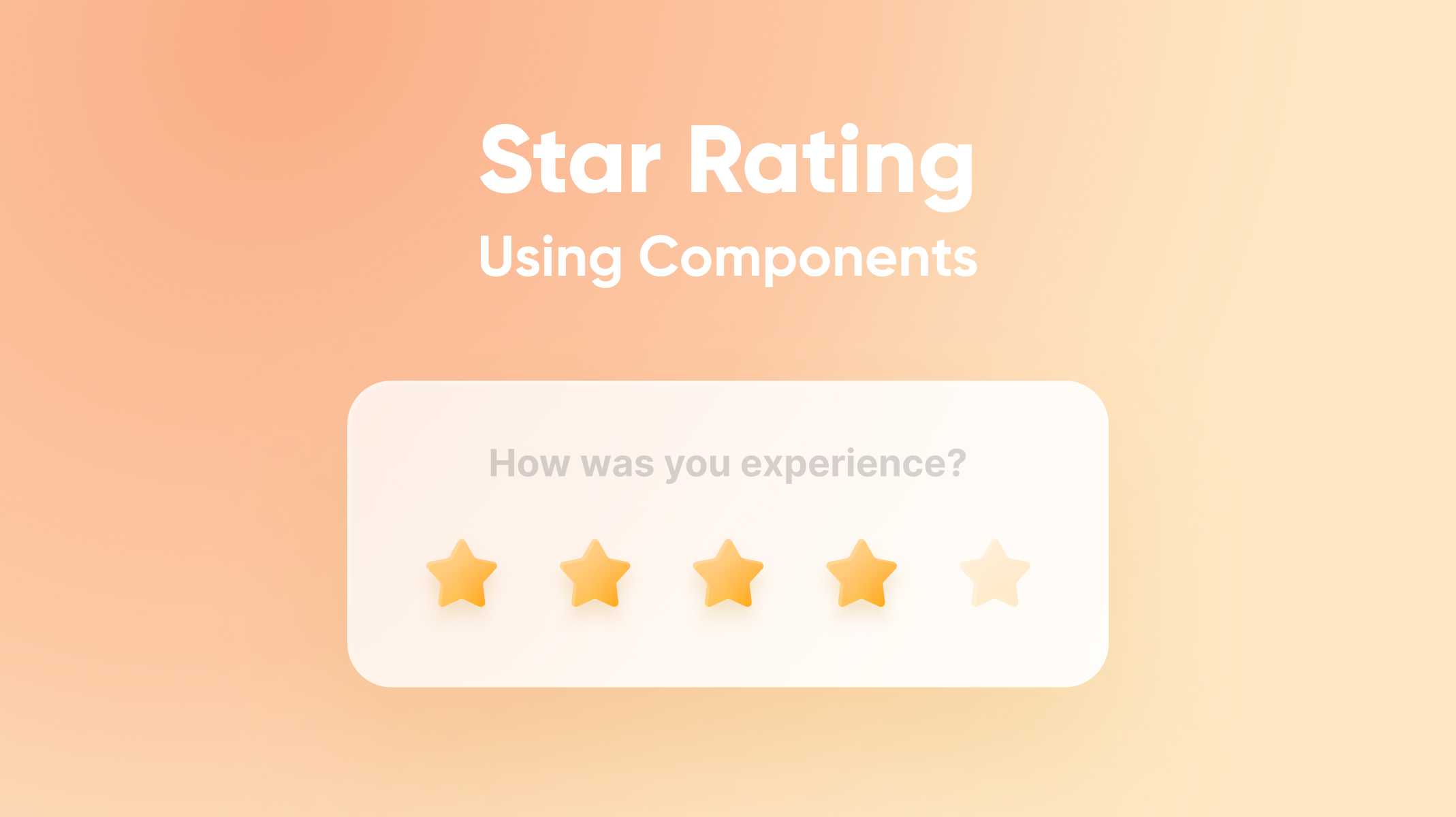 Star Rating Using Components Thumbnail