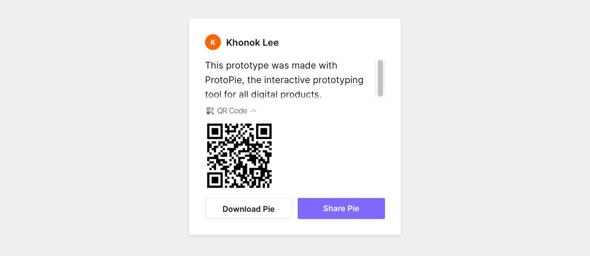 protopie cloud qr code