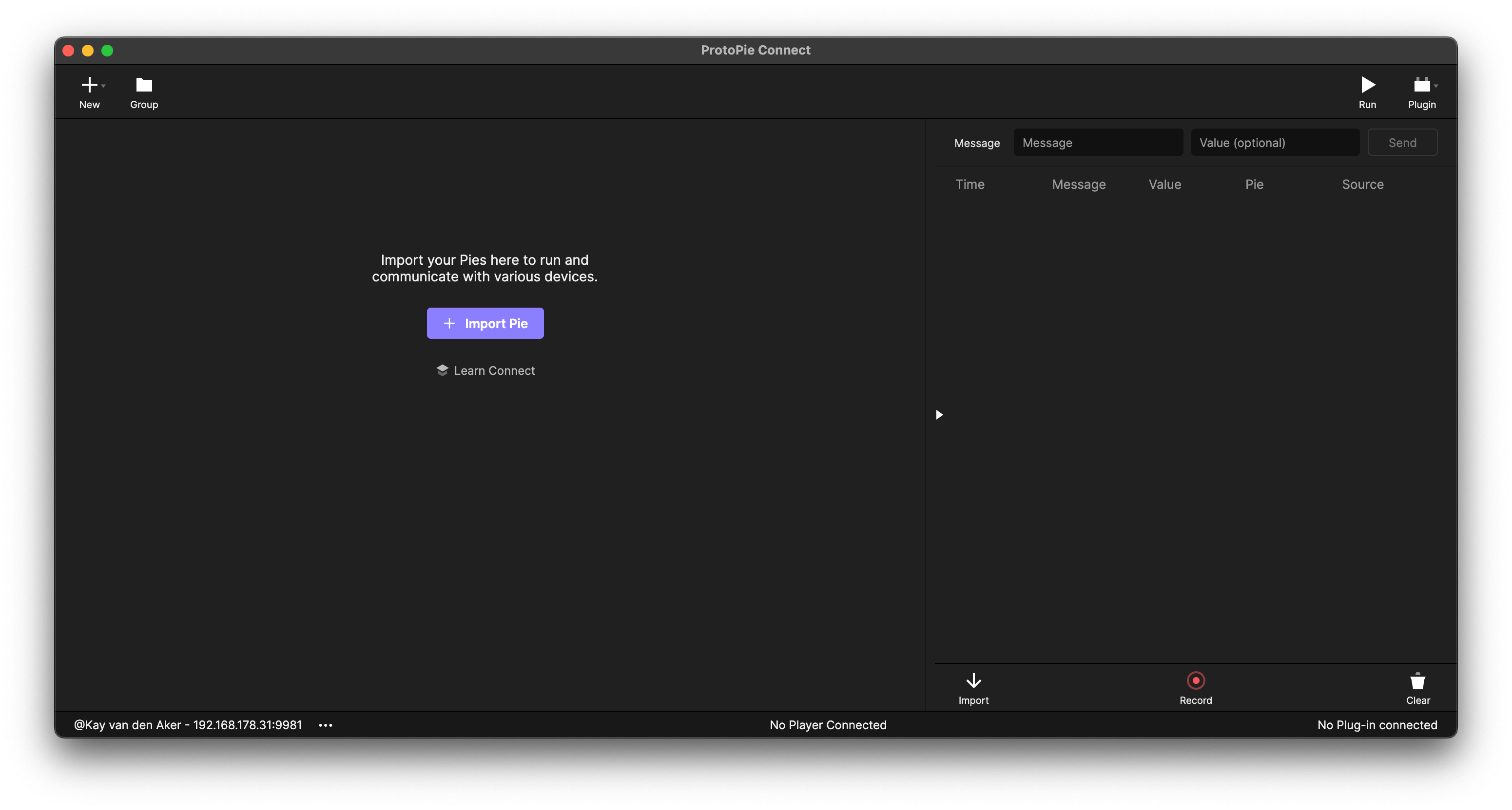 ProtoPie connect setup