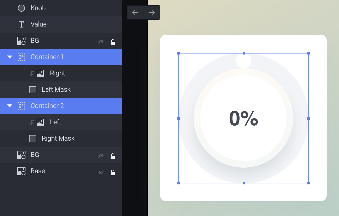 Put the left image into a container with the right shape layer and create a mask