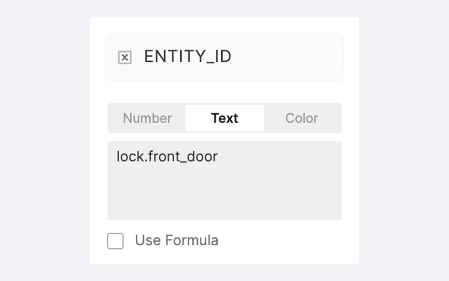 Adjust ENTITY_ID variable.