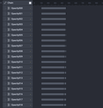 List of opacity layers in ProtoPie Studio