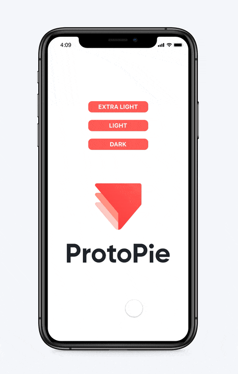 background blur for iOS in protopie