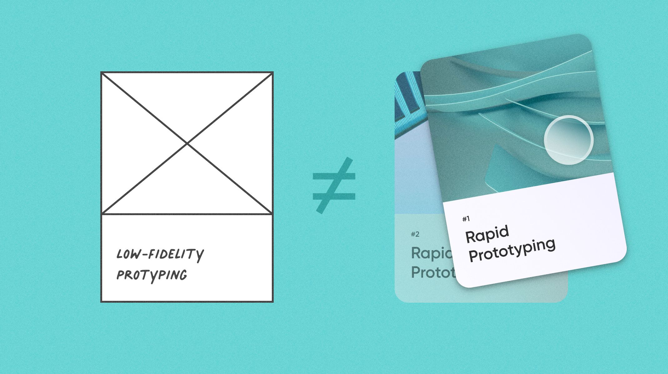 Low-fidelity vs. high-fidelity prototyping