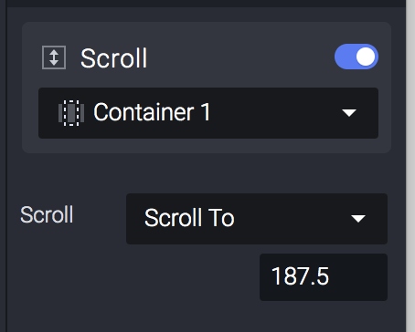 Set Scroll page using Scroll response