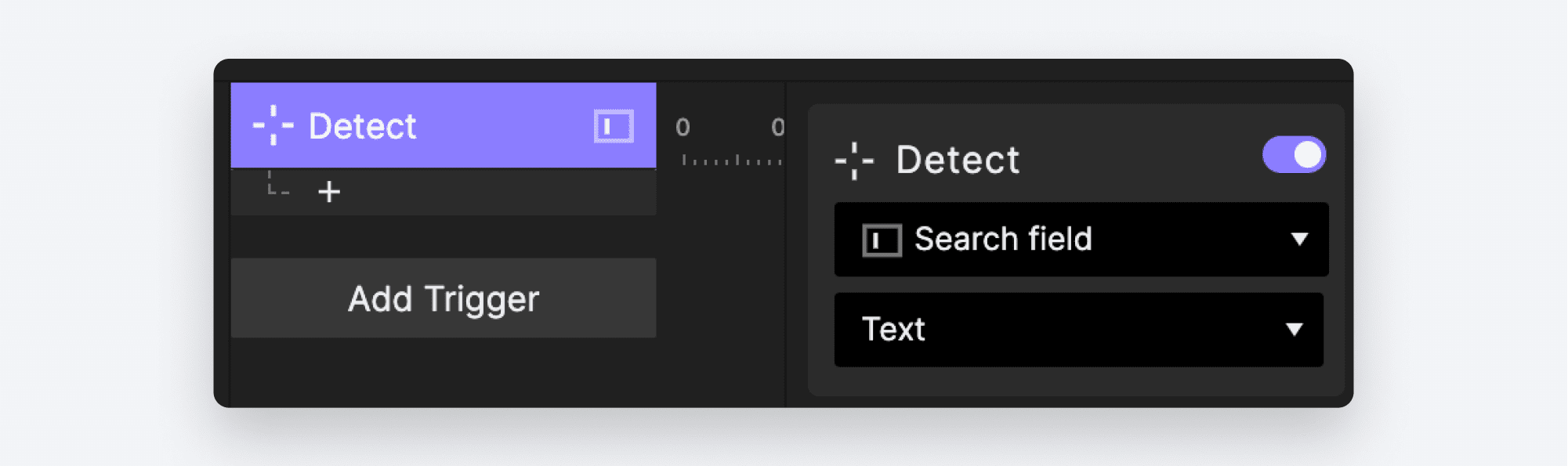Add a Detect Trigger to the Search Field input layer