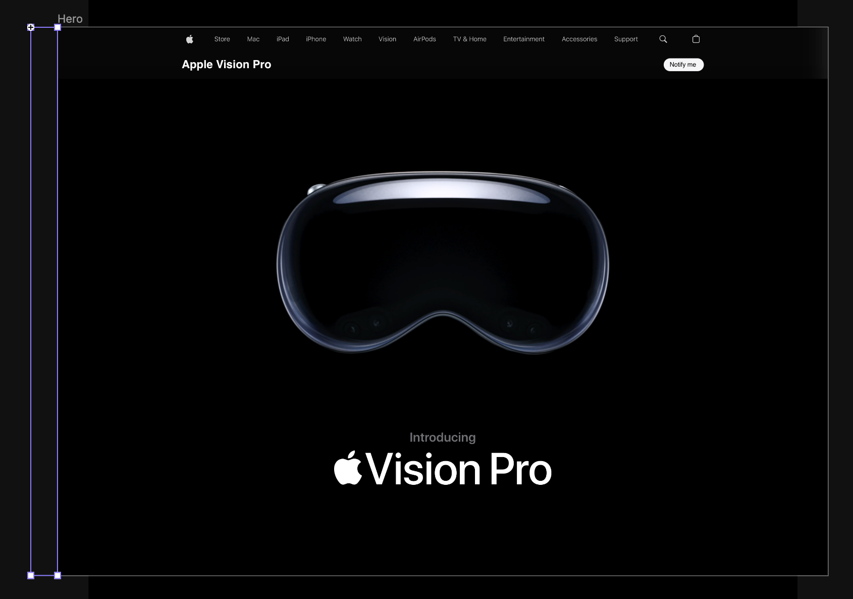 Apple Vision Pro Scrolling Effect.