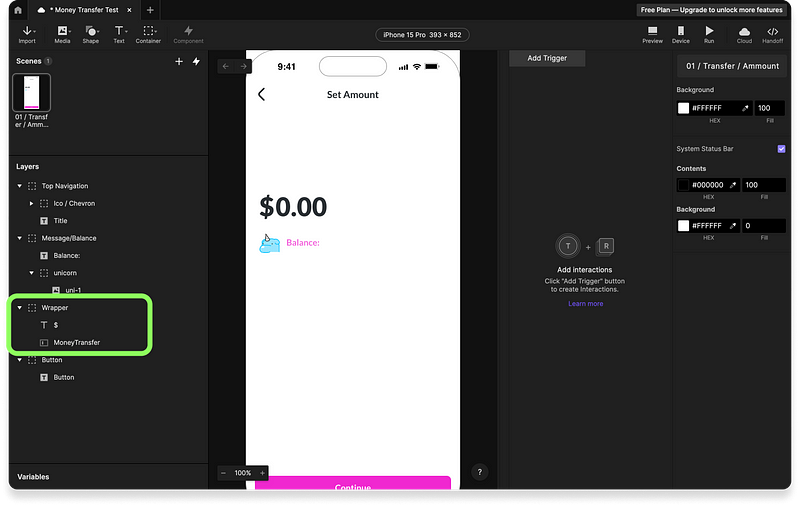 Customizing input layer in ProtoPie