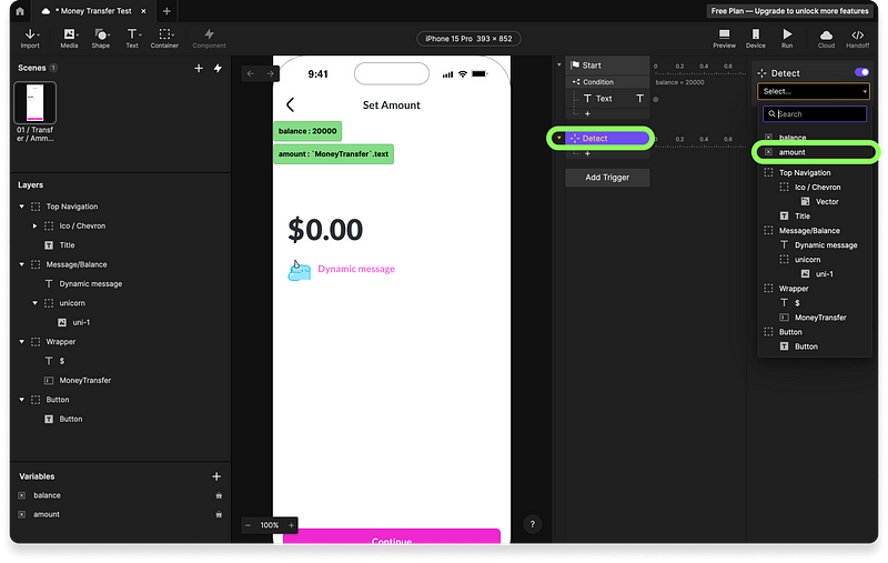 Creating dynamic inputs for text input in ProtoPie