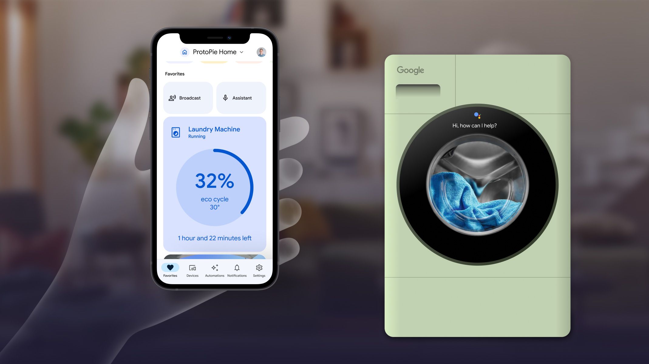 google laundry machine prototype