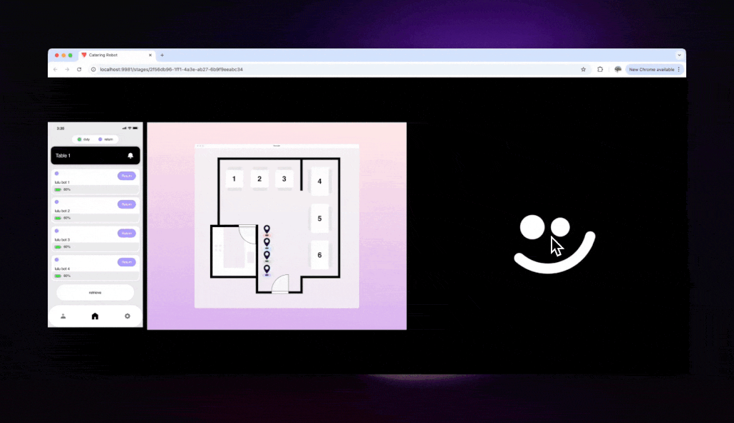 Robot UI control
