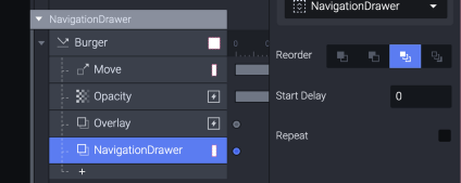 Reorder Navigation Drawer to front