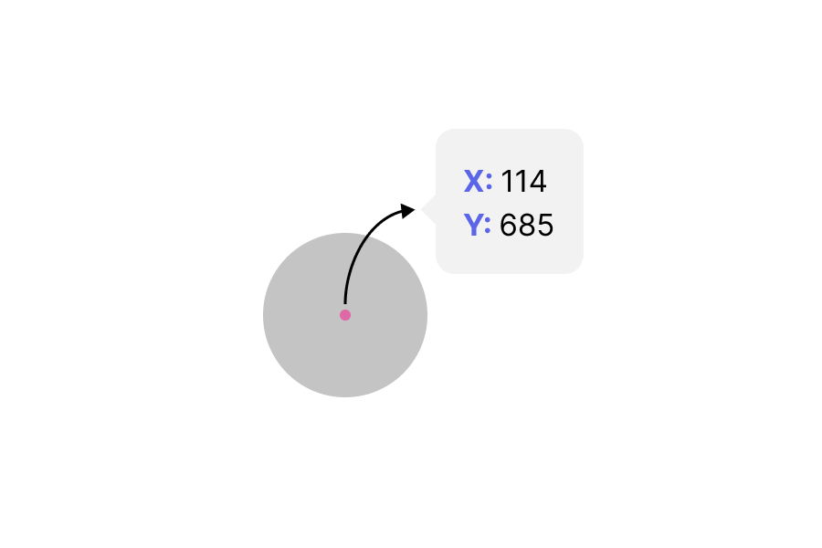 (144,685) is actually just pointing to a single pixel at the center of the button.