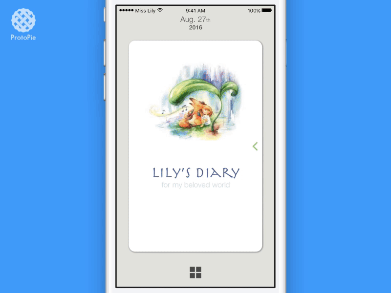 diary app prototype