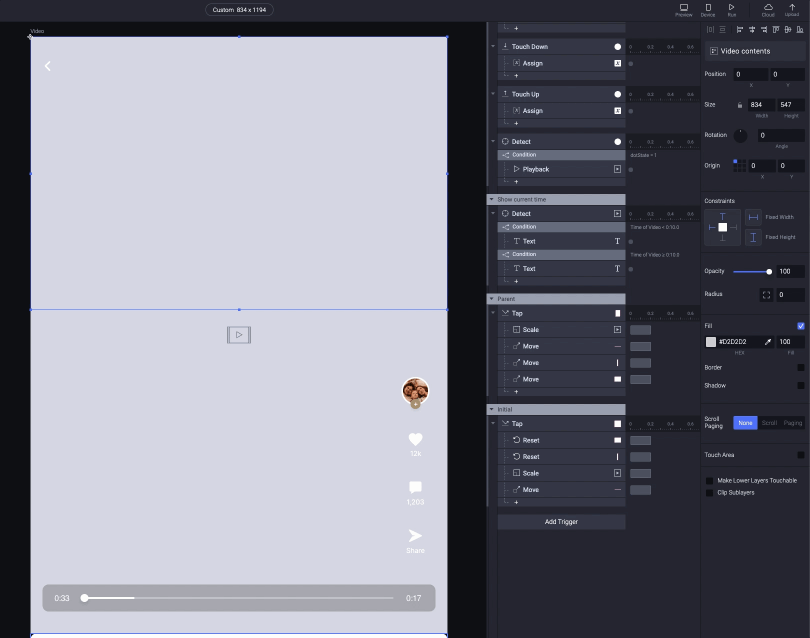 adding a video thumbnail fill to video contents