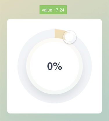 You should be able to see the value changing as you drag
