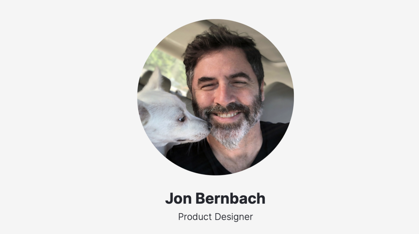 Jon Bernbach product designer at Meta