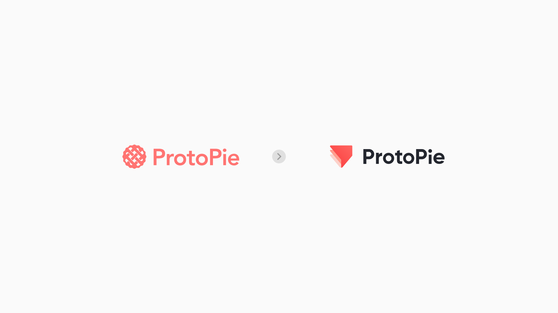 ProtoPie logo before and after