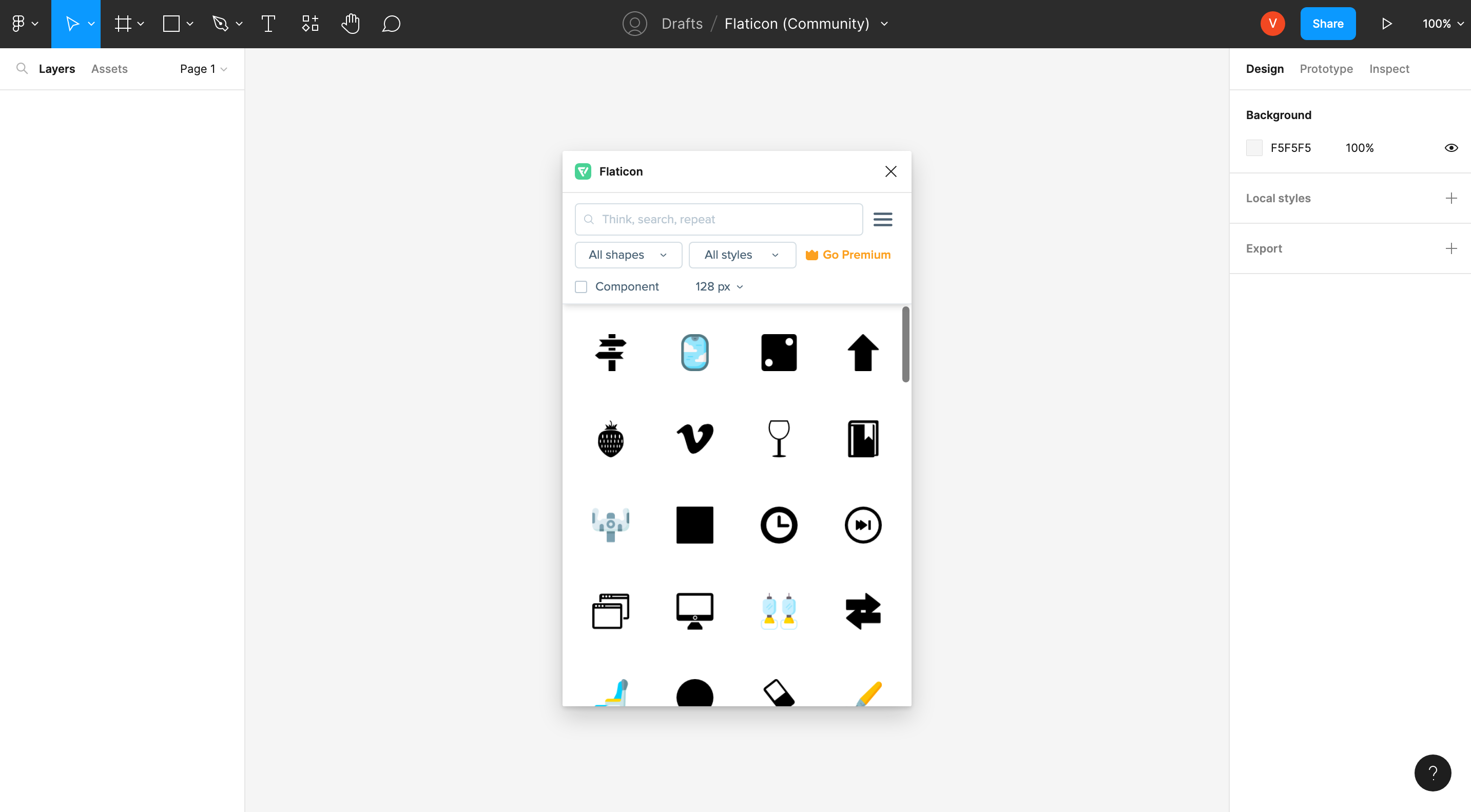 Flaticon figma plugin